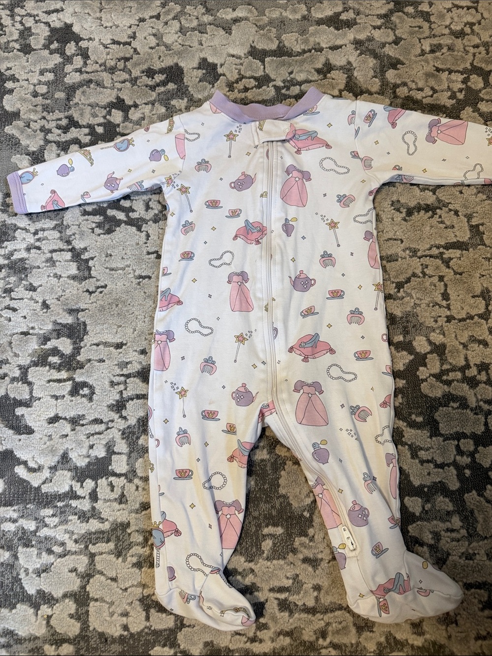 Noomie Baby Princess Zipper Onesie